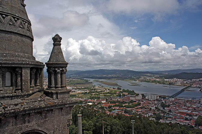 Portugal - Blick von der Monte de Santa Lizia Kirche über Viana do Castelo