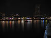 Der Boat Quay, die Restaurant und Kneipenmeile Singapurs, am Abend (37,774 bytes)